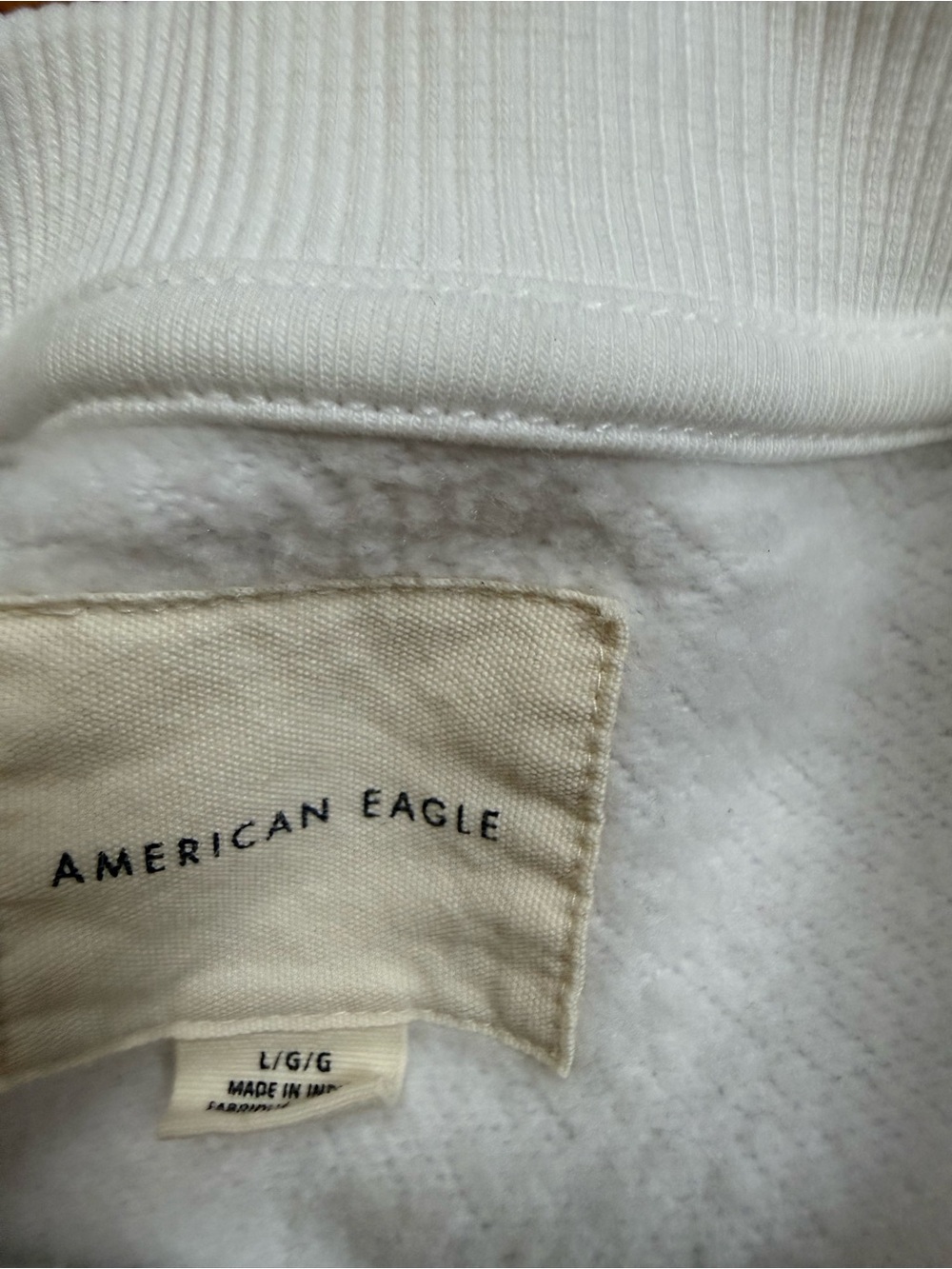 American Eagle Embroidered Crochet Floral Crewneck - Picture 4 of 7